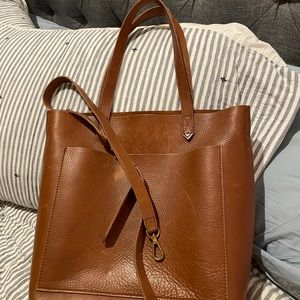 Madewell medium transport tote with strap